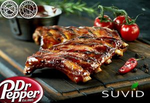 Costillas de cerdo baby back salsa BBQ con Dr Pepper 2 libras (Para 2 personas)
