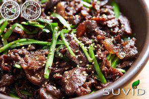 Salteado de cerdo a la coreana (Para 2 personas)