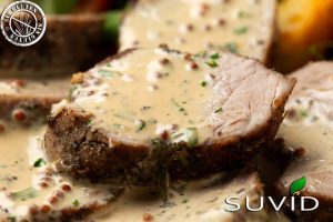 Filete de cerdo al arce y mostaza Dijon (Para 2 personas)